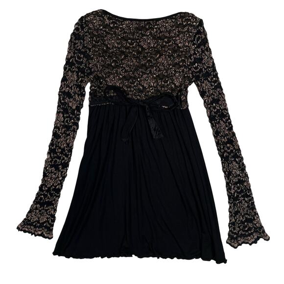 Y2K Ann Ferriday Babydoll Mini Dress Womens One Size Vintage Whimsigoth Goth - Picture 8 of 16